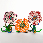 Декоративная статуэтка Yayoi Kusama Flowers that Bloom at Midnight Orange варинант исполнения - 4 | Loft Concept в Ижевске