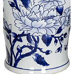 Ваза с крышкой и синим цветочным узором Blue & White Ornament  варинант исполнения - 3 | Loft Concept в Ижевске