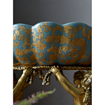 Чаша с орнаментом на бронзовых ножках в виде ангелов Eden Garden варинант исполнения - 8 | Loft Concept в Ижевске