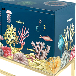 Буфет ручная роспись в морском стиле Cabinet Fondo Marino  варинант исполнения - 2 | Loft Concept в Ижевске