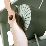 Полка книжная зеленая в виде аэроплана в стиле лофт FLY варинант исполнения - 2 | Loft Concept в Ижевске