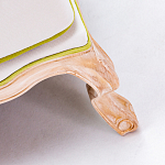 Диван двухместный из натурального бука золотистый с изображением птиц и цветов Blooming Birds варинант исполнения - 3 | Loft Concept в Ижевске