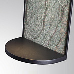 Настенный светильник зеленого цвета с черной рамкой овальной формы с полкой Herbarium  варинант исполнения - 5 | Loft Concept в Ижевске