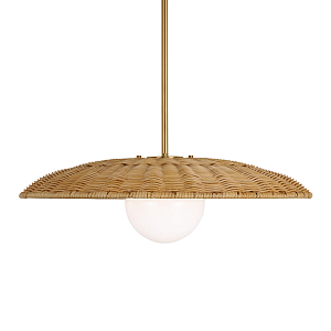 Люстра круглая из ротанга Long Lasting Chandelier