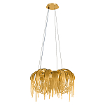 Люстра подвесная круглая с изогнутыми металлическими дугами и ниспадающими цепочками 65 см Atlantis Chain варинант исполнения - 2 | Loft Concept в Ижевске