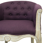 Кресло низкое в стиле прованс Louis French Armchair violet flax варинант исполнения - 3 | Loft Concept в Ижевске