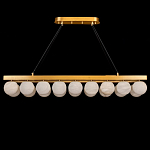 Люстра линейная прямоугольная с сферическими плафонами Phased Spheres варинант исполнения - 1 | Loft Concept в Ижевске