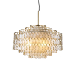 Люстра многоярусная с декором из натуральной морской ракушки Iridescent Light варинант исполнения - 1 | Loft Concept в Ижевске
