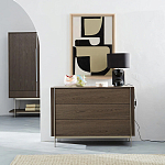 Платяной шкаф из серого дуба Sawada Gray Oak Wardrobe варинант исполнения - 8 | Loft Concept в Ижевске