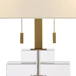 Настольная лампа прямоугольная на прозрачном основании Charm and Luxury варинант исполнения - 1 | Loft Concept в Ижевске