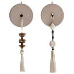 Аксессуар на стену диск из нитей Wall Decor White Thread Disc  варинант исполнения - 5 | Loft Concept в Ижевске