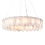 Люстра круглая декорированная натуральным камнем Stone Interior Accent варинант исполнения - 1 | Loft Concept в Ижевске