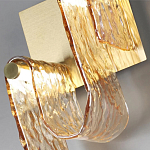 Бра волнистой формы из фактурного стекла Wave варинант исполнения - 8 | Loft Concept в Ижевске