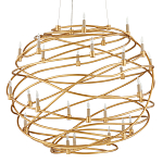 Люстра золотая в форме спирали Fancy Pattern варинант исполнения - 3 | Loft Concept в Ижевске