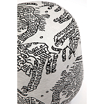 Пуф Wakonda с Круглыми ножками Черно-Белый орнамент варинант исполнения - 4 | Loft Concept в Ижевске