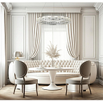 Люстра кольцевая с текстурной огранкой Reflection of Reality варинант исполнения - 5 | Loft Concept в Ижевске