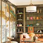 Обои ручная роспись Bamboo River Blossom Original colourway on Deep Rich Gold gilded paper with pearlescent antiquing варинант исполнения - 3 | Loft Concept в Ижевске