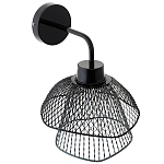 Бра с сетчатым металлическим абажуром Black Mesh Lampshade варинант исполнения - 3 | Loft Concept в Ижевске