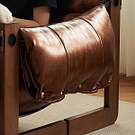 Кресло-диван кожаное на деревянном каркасе Medieval Furniture варинант исполнения - 4 | Loft Concept в Ижевске