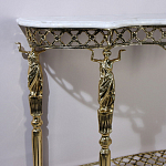 Консоль бронзовая с мраморной столешницей Bronze Console варинант исполнения - 2 | Loft Concept в Ижевске