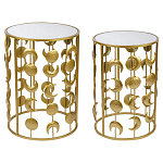 Набор из двух столов из металла Brass Symphony Moon варинант исполнения - 1 | Loft Concept в Ижевске