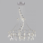 Люстра подвесная из металла с хрустальными прозрачными подвесками Quasar 81 варинант исполнения - 10 | Loft Concept в Ижевске