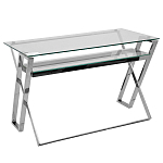 Стол письменный с прозрачной столешницей Corporate Identity варинант исполнения - 1 | Loft Concept в Ижевске