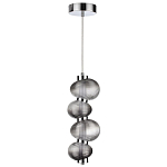 Подвесной светильник с 4-мя рифлеными стеклянными шарами Marcelh Light варинант исполнения - 2 | Loft Concept в Ижевске