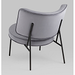 Мини-кресло District Lounge велюр серый варинант исполнения - 3 | Loft Concept в Ижевске