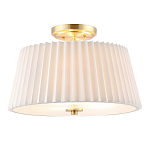 Потолочный светильник с белым плиссированным абажуром Ganglion варинант исполнения - 1 | Loft Concept в Ижевске