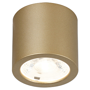 Накладной спот золотого цвета Simple Shape 6 см