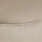 Банкетка овальная бежевый велюр на 4-х металлических ножках черного цвета SANJAY варинант исполнения - 5 | Loft Concept в Ижевске