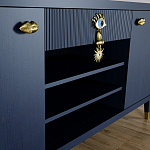 Комод-буфет Elsa Dreams Blue с открытыми полками   варинант исполнения - 4 | Loft Concept в Ижевске