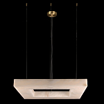 Люстра с квадратным каменным плафоном Calcite Square Light варинант исполнения - 2 | Loft Concept в Ижевске