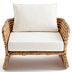 Кресло из плетеного гиацинта Gardner Wicker Armchair варинант исполнения - 2 | Loft Concept в Ижевске