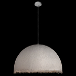 Подвесной светильник в форме купола белого цвета с ажурной бахромой Tactile Line варинант исполнения - 3 | Loft Concept в Ижевске