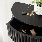 Прикроватный подвесной столик с ящиком черный Bedside Hanging Table варинант исполнения - 3 | Loft Concept в Ижевске