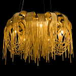 Люстра подвесная круглая с изогнутыми металлическими дугами и ниспадающими цепочками 65 см Atlantis Chain варинант исполнения - 8 | Loft Concept в Ижевске