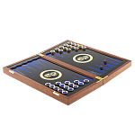 Нарды настольные из натурального камня лазурит и долерит Backgammon from Stone варинант исполнения - 3 | Loft Concept в Ижевске