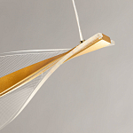 Люстра линейная с изогнутым плафоном Wave Line варинант исполнения - 9 | Loft Concept в Ижевске