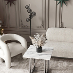 Кресло дизайнерское для лаунж зоны жемчужного цвета Pearl Lounge варинант исполнения - 2 | Loft Concept в Ижевске