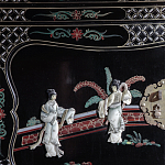 Шкаф черный в китайском стиле  Chinese Cabinet Black варинант исполнения - 3 | Loft Concept в Ижевске