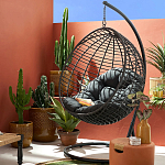 Подвесное уличное кресло Wallaker Hanging Chair варинант исполнения - 8 | Loft Concept в Ижевске