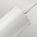 Подвесной светильник белого цвета с вытянутым цилиндрическим плафоном с косым срезом Elstead Lighting варинант исполнения - 4 | Loft Concept в Ижевске