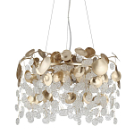 Люстра с декоративными подвесками из прозрачного стекла в форме монеток FAIRYTREE Light варинант исполнения - 1 | Loft Concept в Ижевске