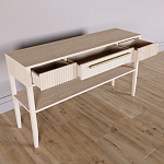 Дизайнерская Консоль с полкой и ящиком Primo Светлый дуб варинант исполнения - 6 | Loft Concept в Ижевске