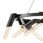 Люстра круглая с трубчатыми лампочками Vanguard Circle варинант исполнения - 2 | Loft Concept в Ижевске