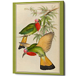 Постер на холсте с изображением птиц Blooming Birds Poster варинант исполнения - 3 | Loft Concept в Ижевске