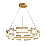 Люстра круглая с янтарными стеклянными плафонами Lighting of Space варинант исполнения - 1 | Loft Concept в Ижевске