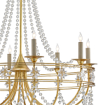 Люстра с декором из прозрачных бусин Glowing Crystals варинант исполнения - 1 | Loft Concept в Ижевске